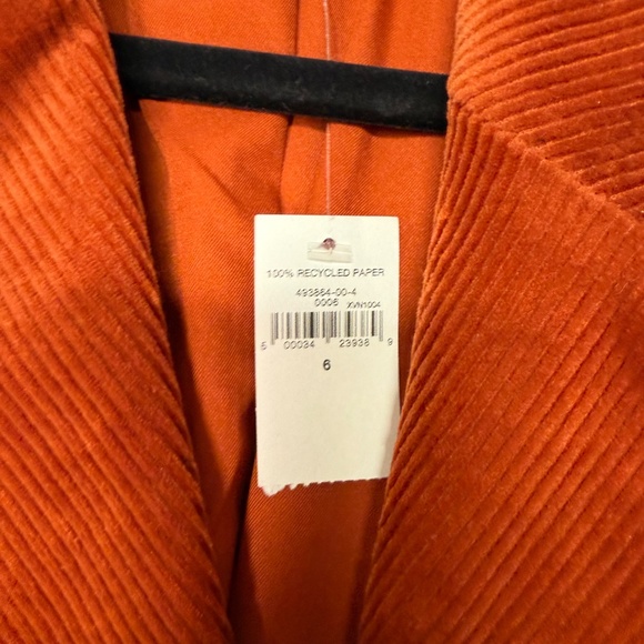 GAP Burnt Orange Corduroy Double Breasted Blazer Women’s Size 6 Jacket - Picture 6 of 16